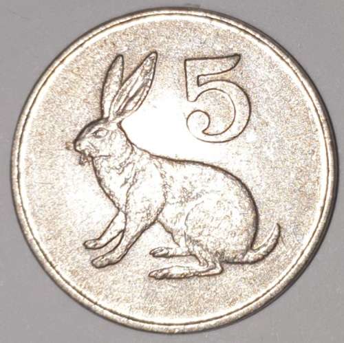 1980 - 5 CENT COIN - ZIMBABWE - (Copper-Nickel)